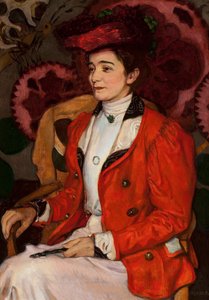Porträt von Iza Axentowicz geb. Giełgud von Józef Mehoffer
