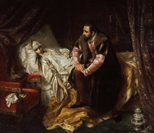 Tod von Barbara Radziwiłł von Józef Simmler