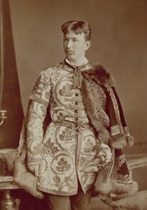 Junger ungarischer Magnat, ca. 1870-80 (Sepiafoto)