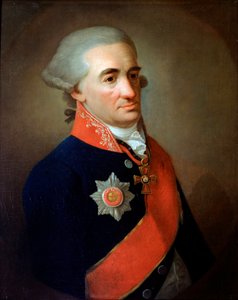Porträt des Dichters Michail M. Kheraskov, spätes 18. Jahrhundert