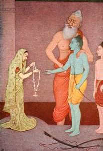 Ramas Hochzeit, 1913 von K Venkatappa