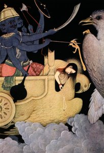 Ravana kämpft mit Jatayu