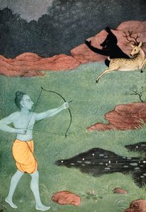 Der Tod von Maricha, 1913 von K Venkatappa