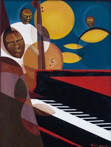Kobaltblauer Jazz von Kaaria Mucherera