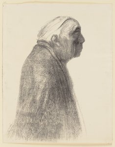 Selbstporträt im Profil nach rechts von Käthe Kollwitz