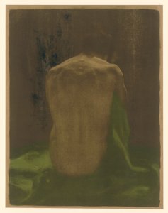 Weiblicher Rückenakt auf grünem Tuch (2. Zustand) von Käthe Kollwitz