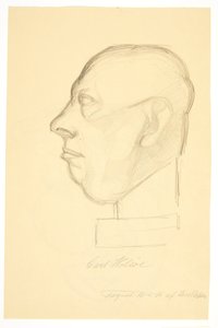 Porträt des Malers Carl Holsøe (1863-1935) von Kai Nielsen