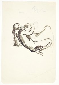 Studie zu Leda mit dem Schwan