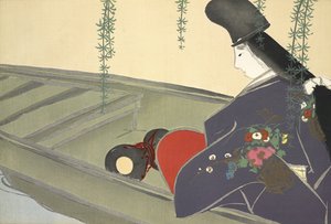 Asazuma-bune, aus Momoyo-gusa