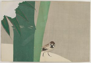 Blumen von hundert Welten (Momoyogusa): Bambus im Schnee von Kamisaka Sekka
