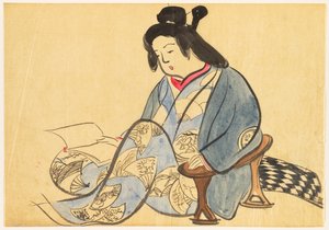 Blumen von hundert Welten (Momoyogusa): Müßiggang (Tsurezure) von Kamisaka Sekka