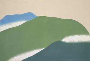 Grüne Berge aus Momoyogusa
