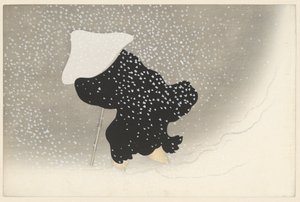 Wirbelnder Schnee, 1909 (Holzschnitt)