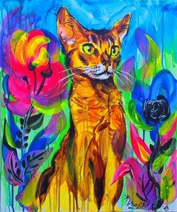 Bunte Dschungelkatze von Kanat Ibragimov