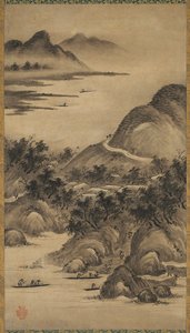 Jahreszeitliche Landschaften, Mitte bis Ende 1500er von Kano Hideyori