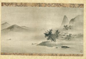 Tuschlandschaft von Kano Motonobu