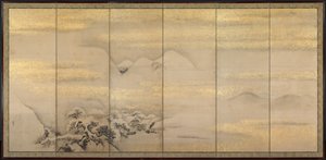 Sommer- und Winterlandschaften, eines von einem Paar, 1600er Jahre