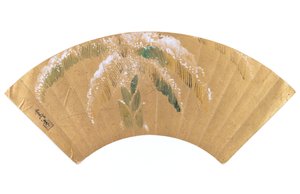 Bananenpalme im Schnee
