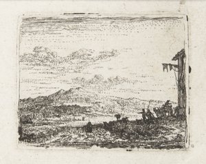 Italianisierende Landschaft mit Wagen bei einer Herberge von Karel Du Jardin