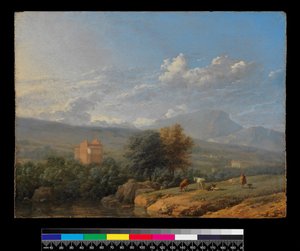 Italienische Landschaft von Karel Dujardin