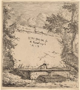 Titelseite mit Brunnen von Karel Dujardin