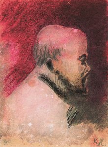 Porträt des Dichters Paul Verlaine 1844-1896, 1896 von Karel Hlavácek