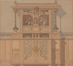 Entwurf für einen Schrank von Karel Vitezslav Masek