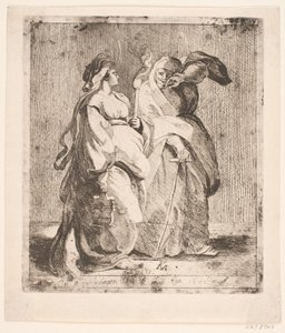 Judith mit ihrer Dienerin
