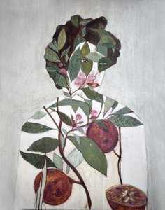 Botanische Figur mit Orangen