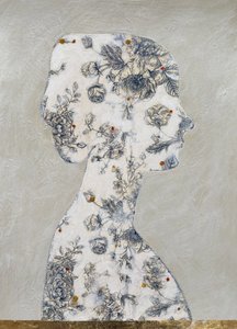 Elegante Blumensilhouette von Karenina Fabrizzi