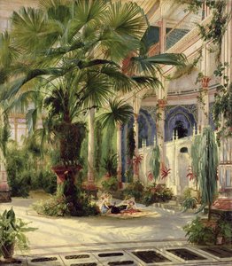 Innenansicht des Palmenhauses in Potsdam