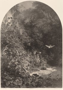Eine Ecke des Gartens von Karl Bodmer