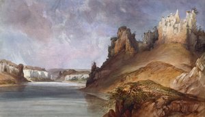 Ansicht der Steinmauern am oberen Missouri von Karl Bodmer