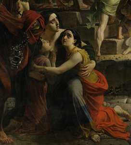 Detail (Der letzte Tag von Pompeji) von Karl Pavlovich Bryullov