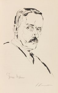 Porträt von Thomas Mann 1875-1955, 1924 von Karl Dannemann