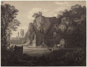 „Ansicht eines Landhauses bei Syrakus“ / Landhaus bei Syrakus von Karl Friedrich Schinkel