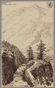 Ansicht im Gasteinertal von Karl Friedrich Schinkel
