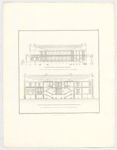 Ansichten des Schlosses Krzescowice, Blatt 50 der Folge "Sammlung architektonischer Entwürfe" von Karl Friedrich Schinkel