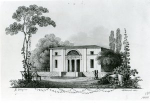 Berlin. Das Simonsche Landhaus & Entwurf zum Mölterschen Landhaus von Karl Friedrich Schinkel