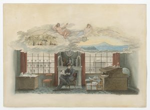 Berlin, Klosterstraße. Gewerbeinstitut. Beuth in seiner Dienstwohnung von Karl Friedrich Schinkel