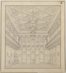 Berlin. Schauspielhaus auf dem Gendarmenmarkt, Konzertsaal von Karl Friedrich Schinkel