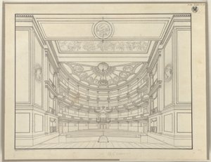 Berlin. Schauspielhaus auf dem Gendarmenmarkt, Zuschauerraum