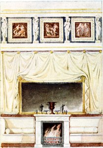 Berlin, Wilhelmplatz. Palais des Prinzen Karl von Preußen, Entwurf zum Kabinett von Karl Friedrich Schinkel
