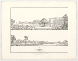 Charlottenhof bei Potsdam, Blatt 111 der Folge „Sammlung architektonischer Entwürfe“ von Karl Friedrich Schinkel