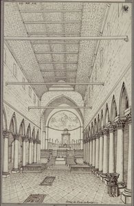Das Innere des Doms von Aquileia von Karl Friedrich Schinkel