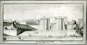 Die Sieben Weltwunder. Das ägyptische Labyrinth von Karl Friedrich Schinkel