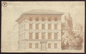 Entwurf zu einem Wohnhaus. Ansicht von Karl Friedrich Schinkel