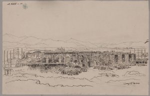 Kamenz. Schloss. Ansicht des Grundbaues von Karl Friedrich Schinkel