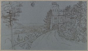 Köstritz. Künstliche Ruine im Schlosspark (?) von Karl Friedrich Schinkel