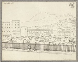 Stadtansicht von Edinburgh mit Brücke von Karl Friedrich Schinkel